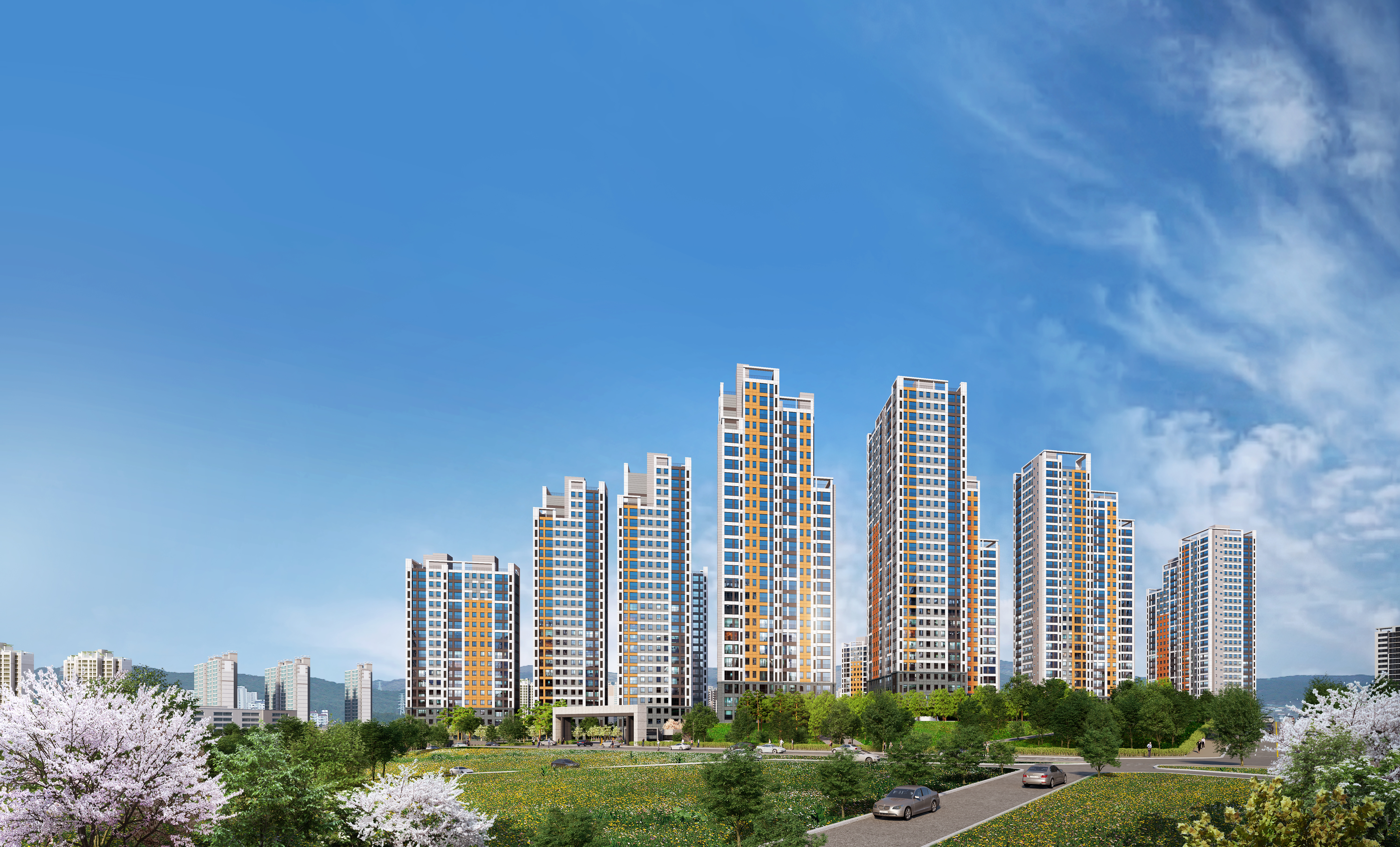 운암뜰 단지 조감도 및 전체 개발 컨셉